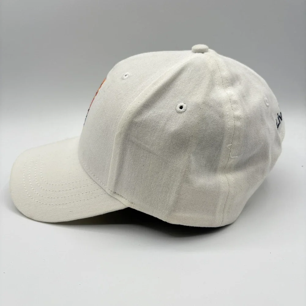 La Croix Hat Cap Strap Back One Size White Can Embroidered #LiveLaCroix NEW